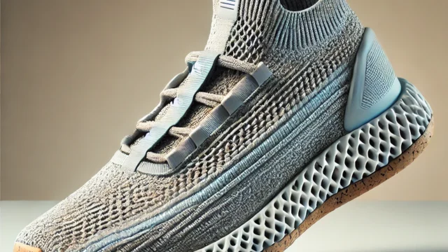 DALL·E-2025-02-04-09.39.01-A-futuristic-sneaker-made-from-upcycled-materials-featuring-a-sleek-and-innovative-design.-The-upper-is-crafted-from-woven-recycled-plastic-fibers-t-1