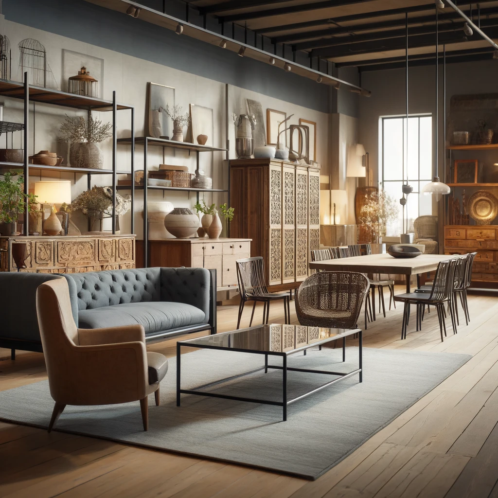DALL·E-2025-02-05-10.33.09-A-stylish-furniture-showroom-displaying-a-variety-of-furniture-styles.-The-room-features-a-mix-of-modern-classic-rustic-and-industrial-furniture-pi
